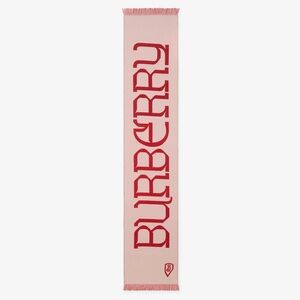 Burberry Logo Wool Scarf Gloss